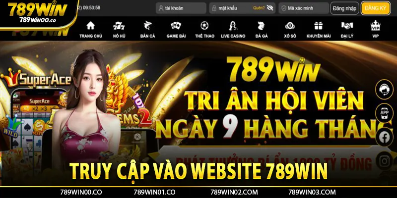 Truy cập vào website 789win