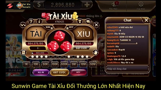 Sunwin Game tài xỉu đổi thưởng lớn nhất hiện nay 